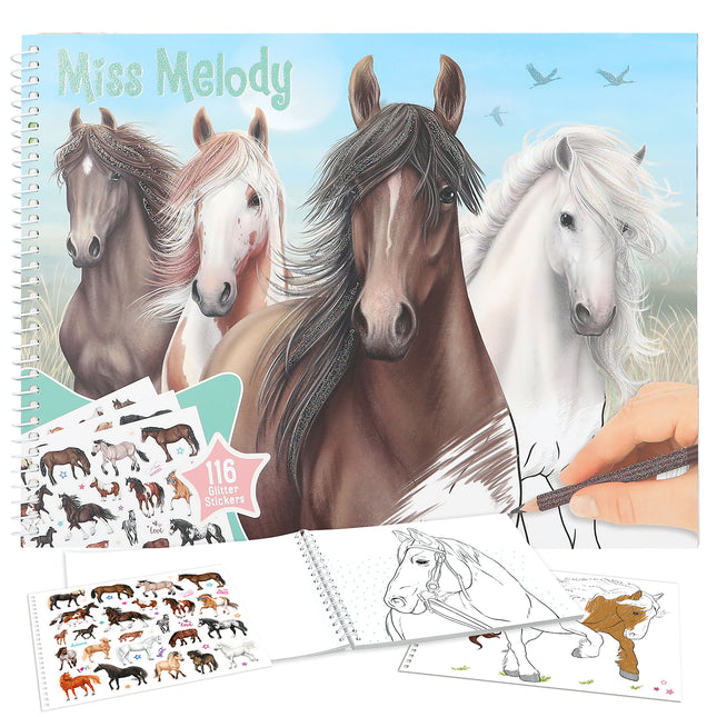 Libro Para Colorear Miss Melody | Top Model