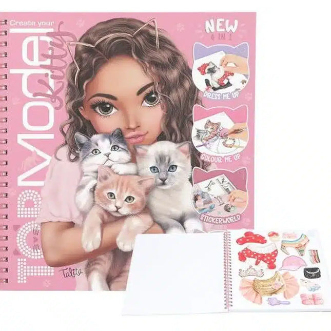 Crea Tu Cuaderno De Colorear Kitty | Top Model
