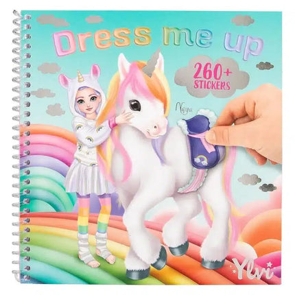 Cuaderno De Stickers Dress Me Up Unicornio | Top Model