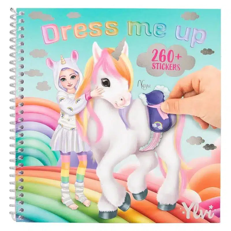 Cuaderno De Stickers Dress Me Up Unicornio | Top Model