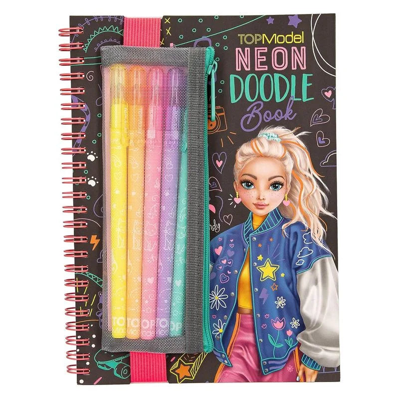 Cuaderno Argollado Con Set De Bolígrafos Neon | Top Model