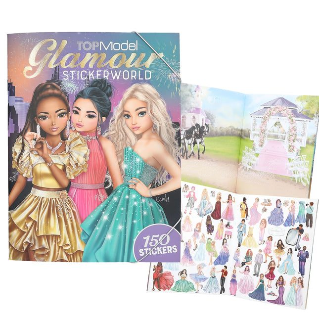 Cuaderno De Stickers Glamour | Top Model