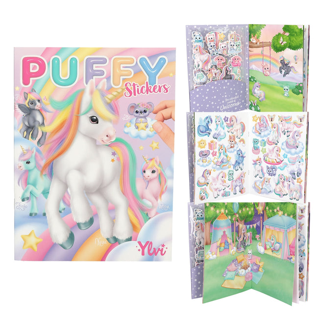 Cuaderno De Stickers En Relieve Unicornio | Top Model