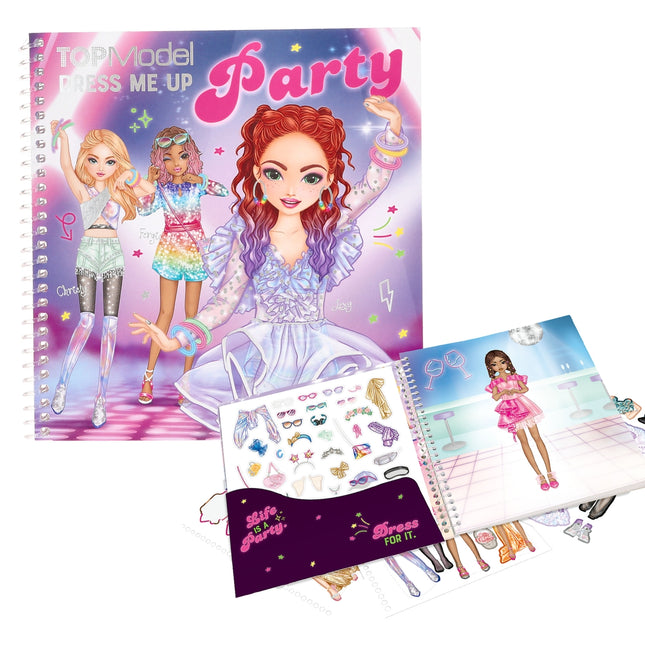 Cuaderno De Stickers Dress Me Up Party | Top Model