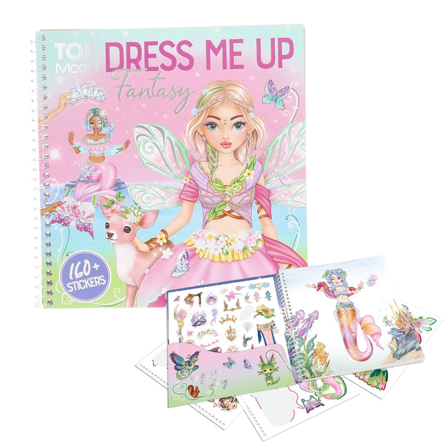 Cuaderno De Stickers Dress Me Up Fantasy | Top Model