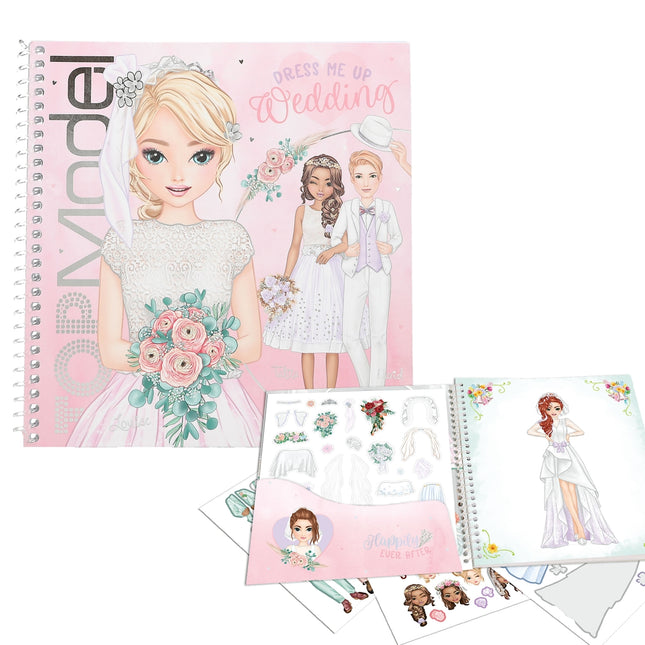 Cuaderno De Stickers Dress Me Up Boda | Top Model
