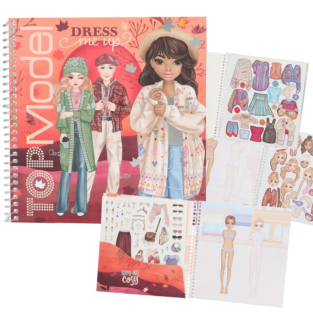 Cuaderno De Stickers Dress Me Up Primavera | Top Model