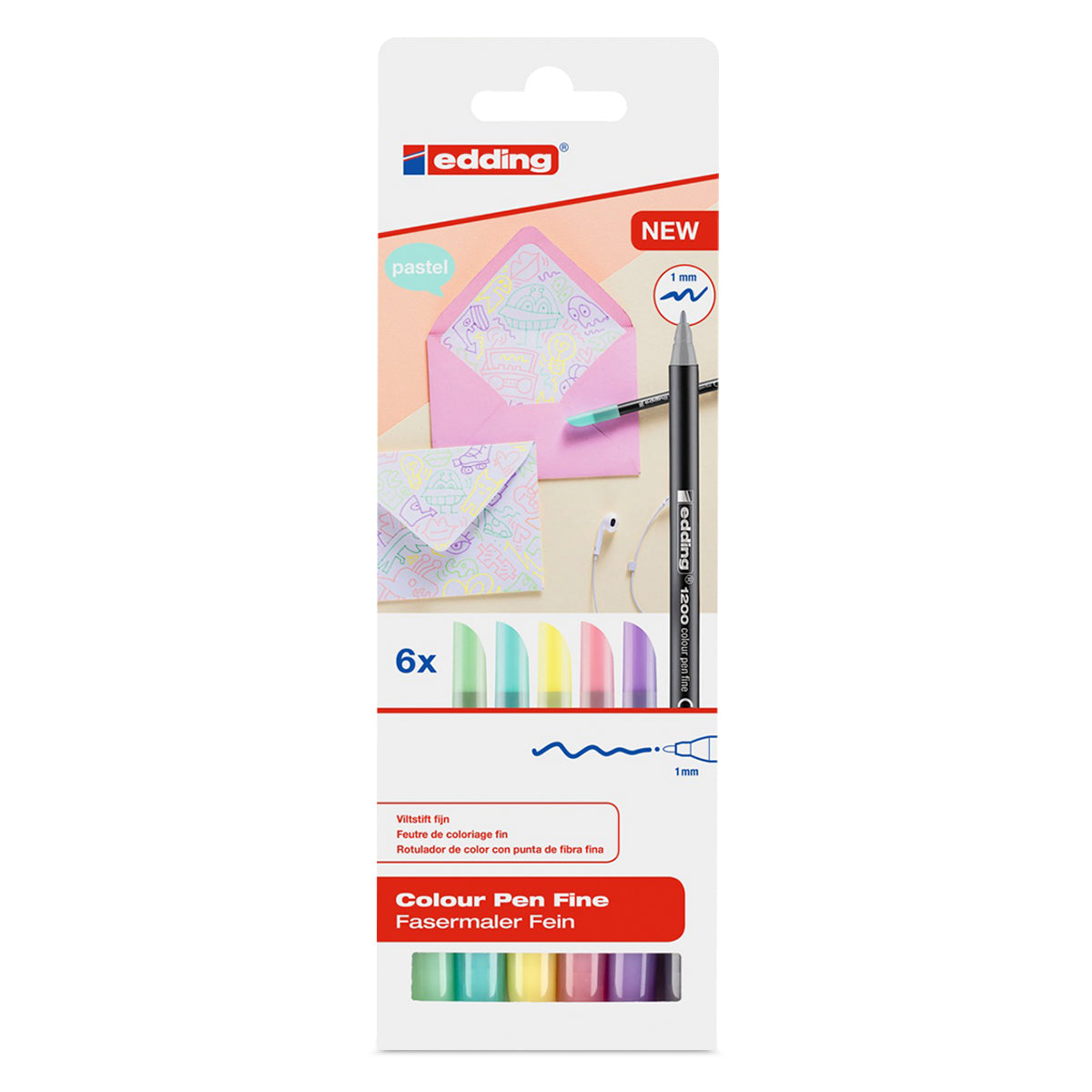 Micropunta Pastel x6 | Edding