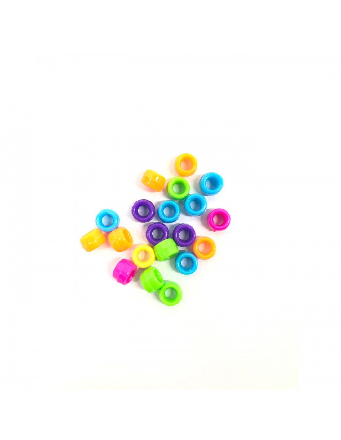 Chaquiras grandes multicolor x 100