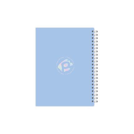 Cuaderno Argollado 5 Materias Mediano Azul Pastel | Pinzell