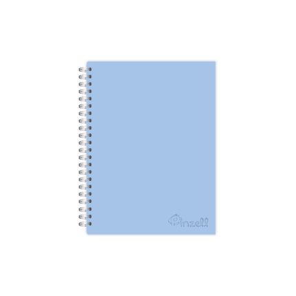 Cuaderno Argollado 5 Materias Mediano Azul Pastel | Pinzell
