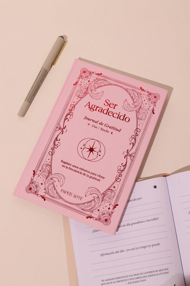Diario Ser Agradecido Rosa - Paper Note