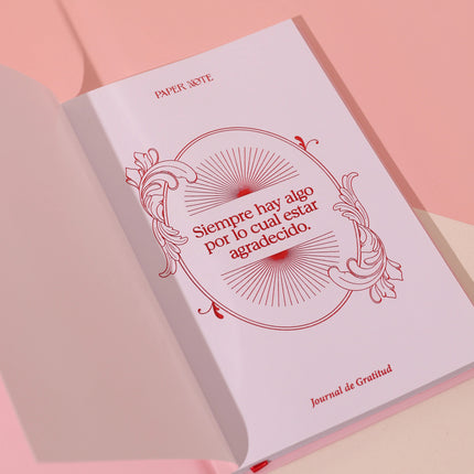 Diario Ser Agradecido Rosa - Paper Note