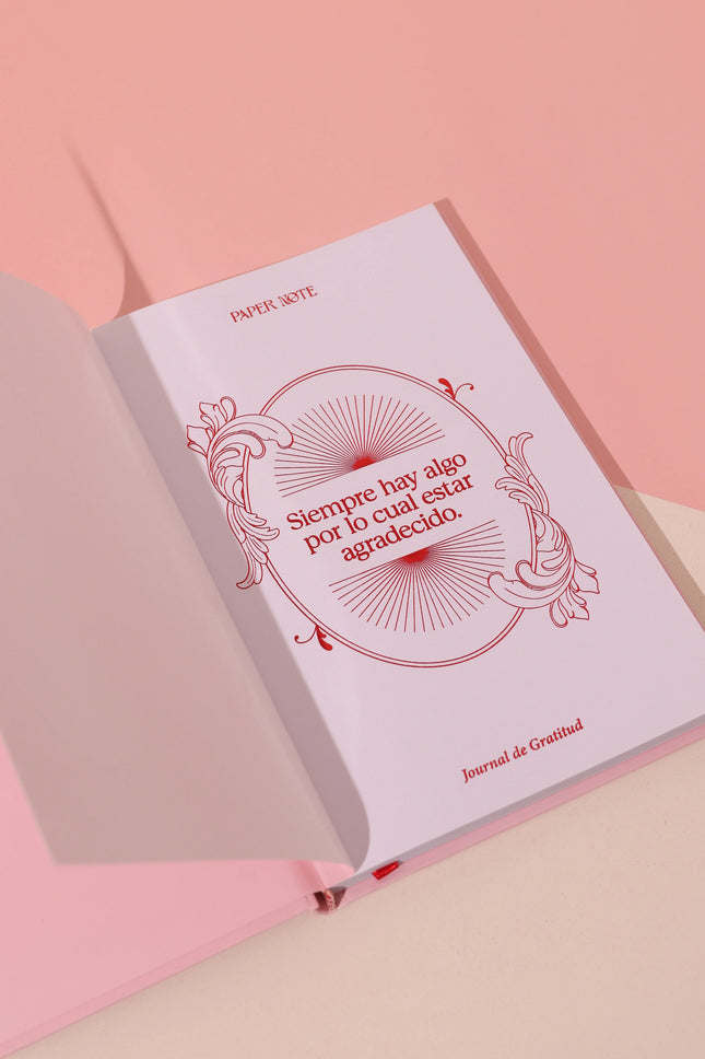 Diario Ser Agradecido Rosa - Paper Note