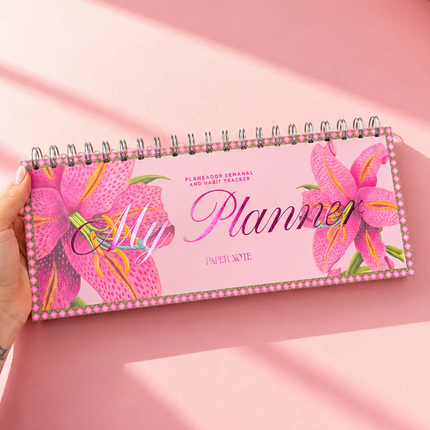 Planner Semanal Lirios - Paper Note