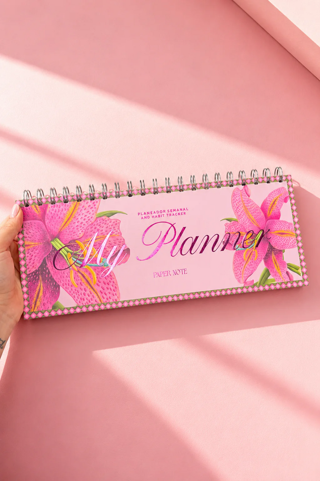 Planner Semanal Lirios - Paper Note
