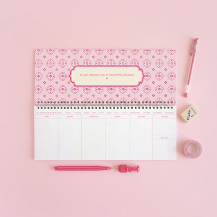 Planner Semanal Lirios - Paper Note