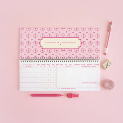 Planner Semanal Lirios - Paper Note