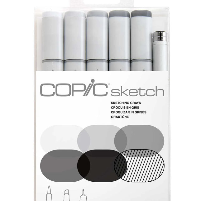 Marcador Color Set Sketching Grays x6 | Copic