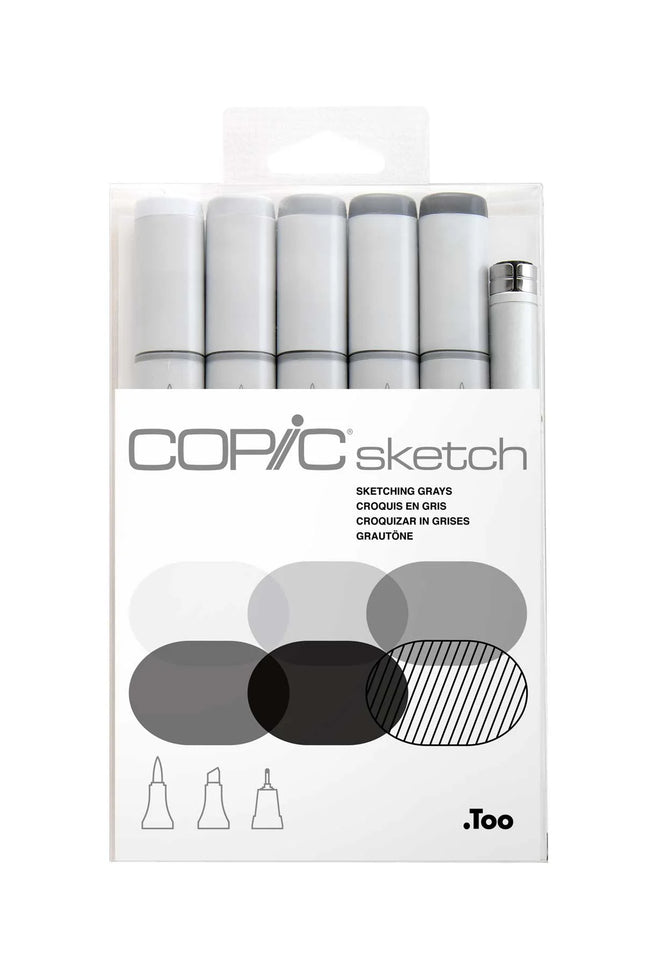 Marcador Color Set Sketching Grays x6 | Copic