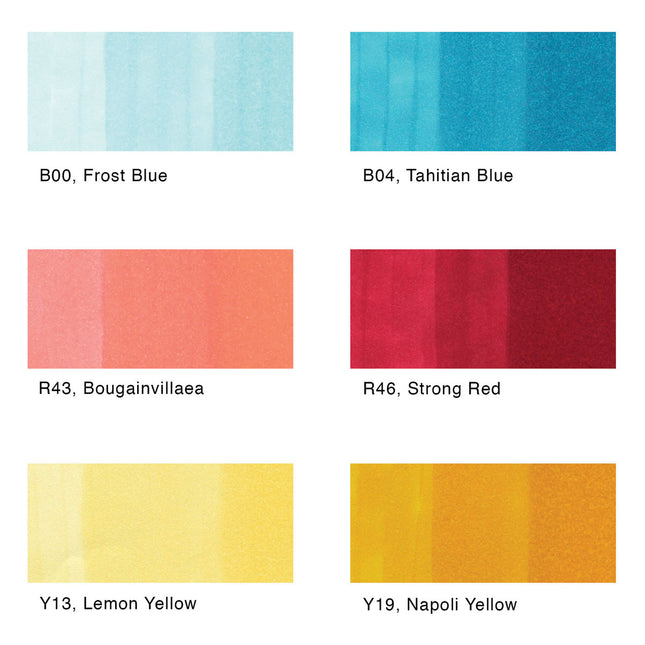 Marcador Color Set Perfect Primaries x6 | Copic
