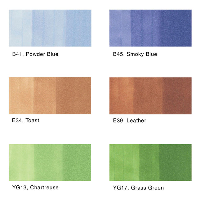 Marcador Color Set Earth Essentials x6 | Copic