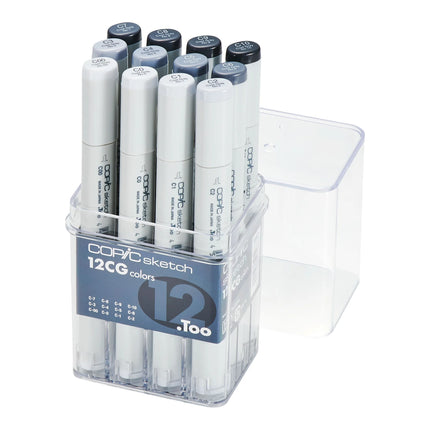 Marcador Color Set Copic Sketch Tonalidad Grises x12 | Copic