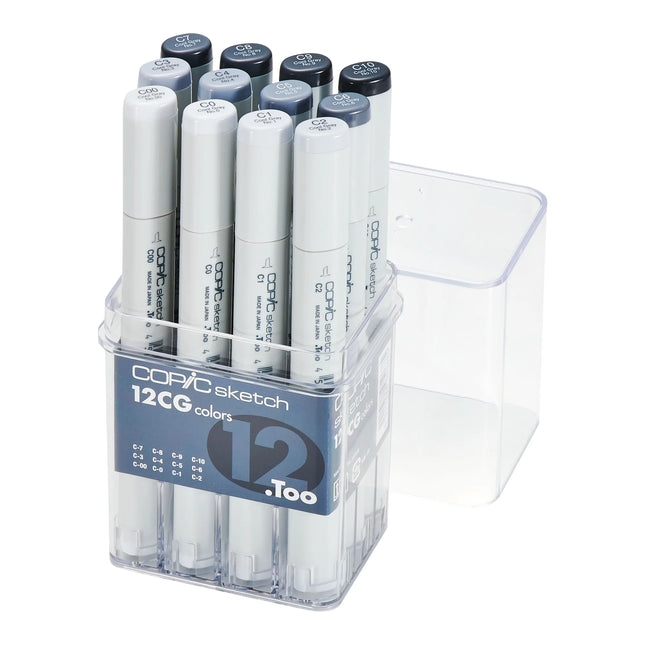 Marcador Color Set Copic Sketch Tonalidad Grises x12 | Copic
