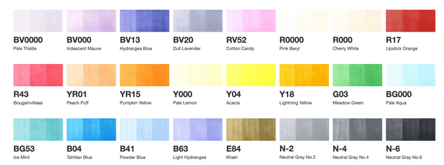 Marcador Color Set Copic Sketch Manga x24 | Copic