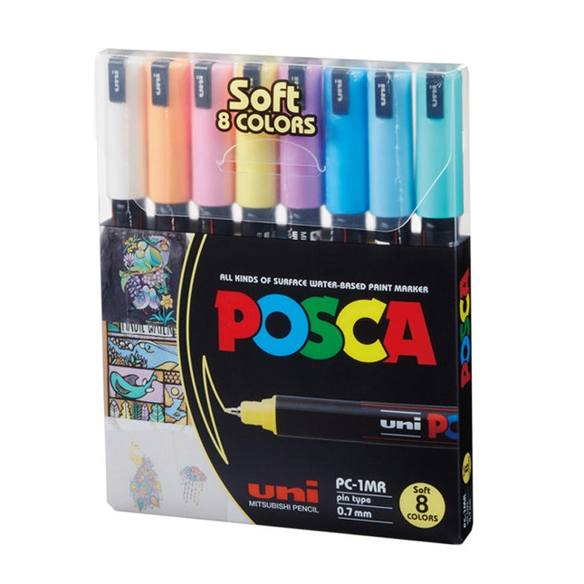 Marcador Acrílico 0.7 mm Set x8 | Posca