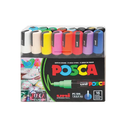 Marcador Acrilico 2.5 Mm Set x16 Posca