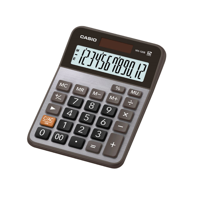 Calculadora De Mesa Gris 12 Dígitos MX-120B Casio