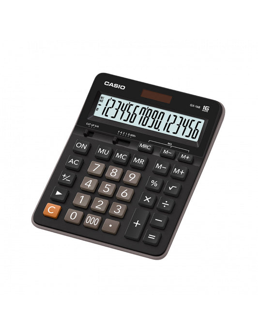 Calculadora Casio negra serie Value GX-16B