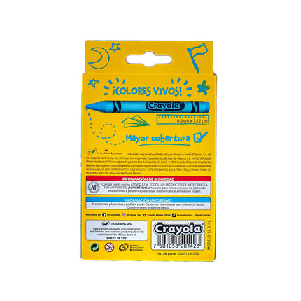Crayones Jumbo Crayola x12 – Gruesos y Fáciles de Sostener