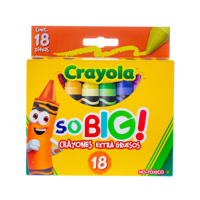 Crayones Extra Jumbo Crayola x18 – Para Manos Pequeñas