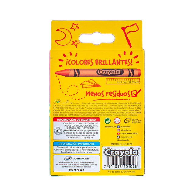 Crayones Crayola x24 – Set Completo de Colores Clásicos