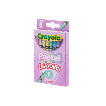 Crayones Crayola Pastel x8 – Tonos Suaves para Colorear