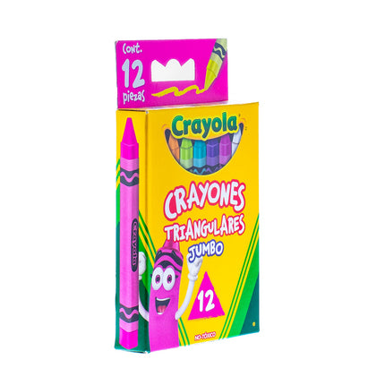 Crayones Triangulares Jumbo Crayola x12 – Agarre Ergonómico