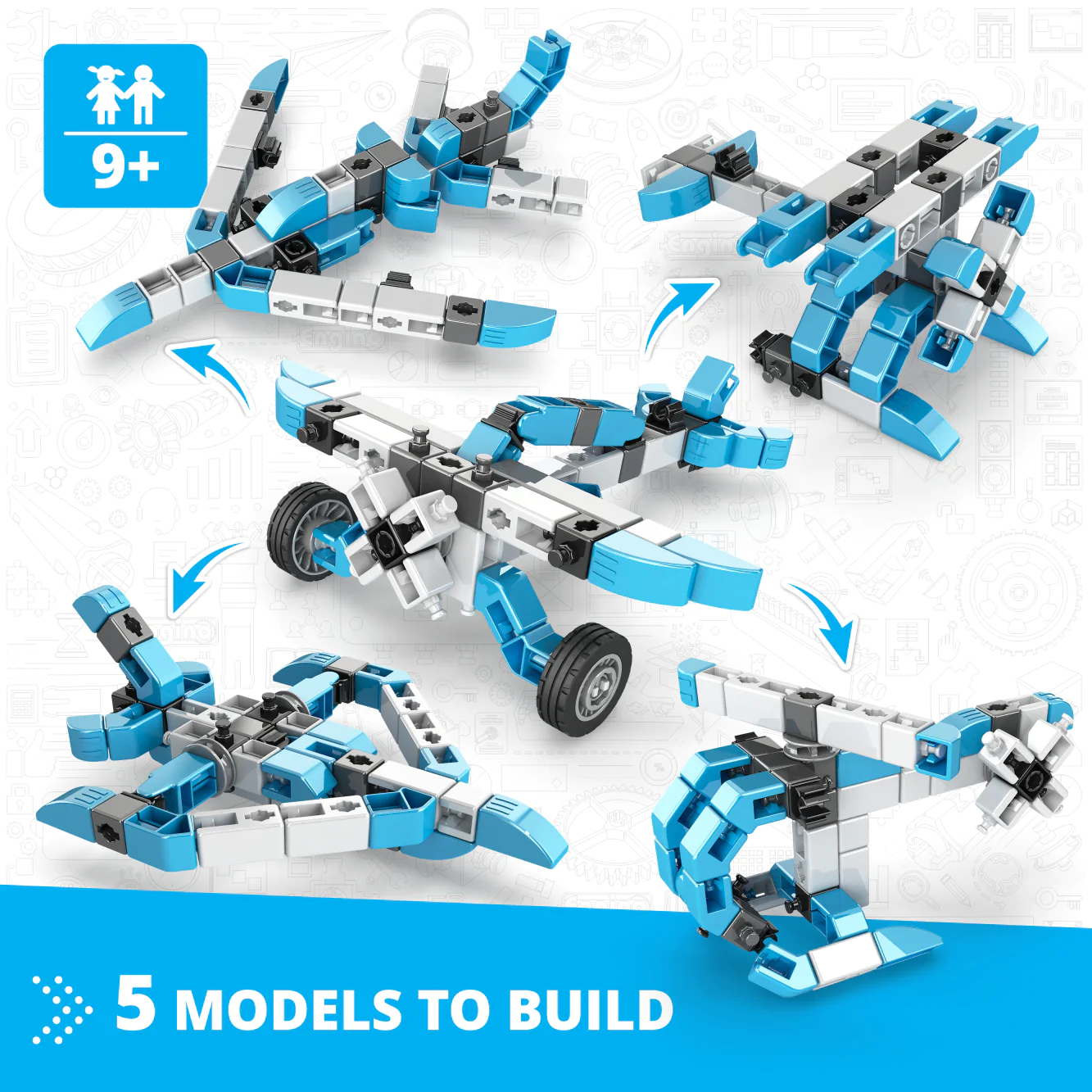 Juego De Construcción Avión Acrobático Engino