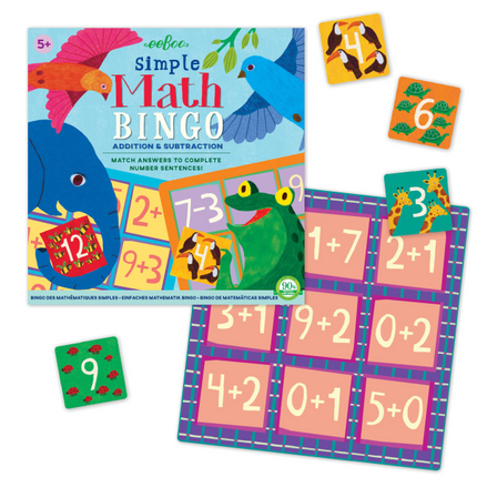 Bingo Matemático Sumas Y Restas | eeBoo