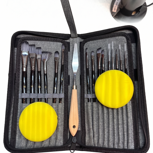 Estuche De Pinceles x17