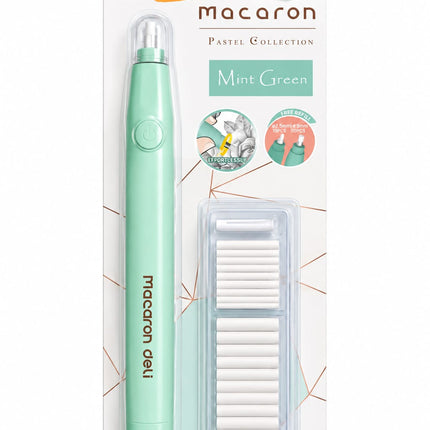 Borrador Eléctrico Mango Largo Con Repuestos Azul Y Verde