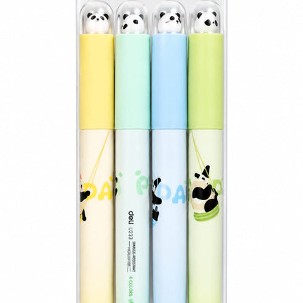 Resaltadores Oso Panda Cuerpo Redondo Colores Pasteles