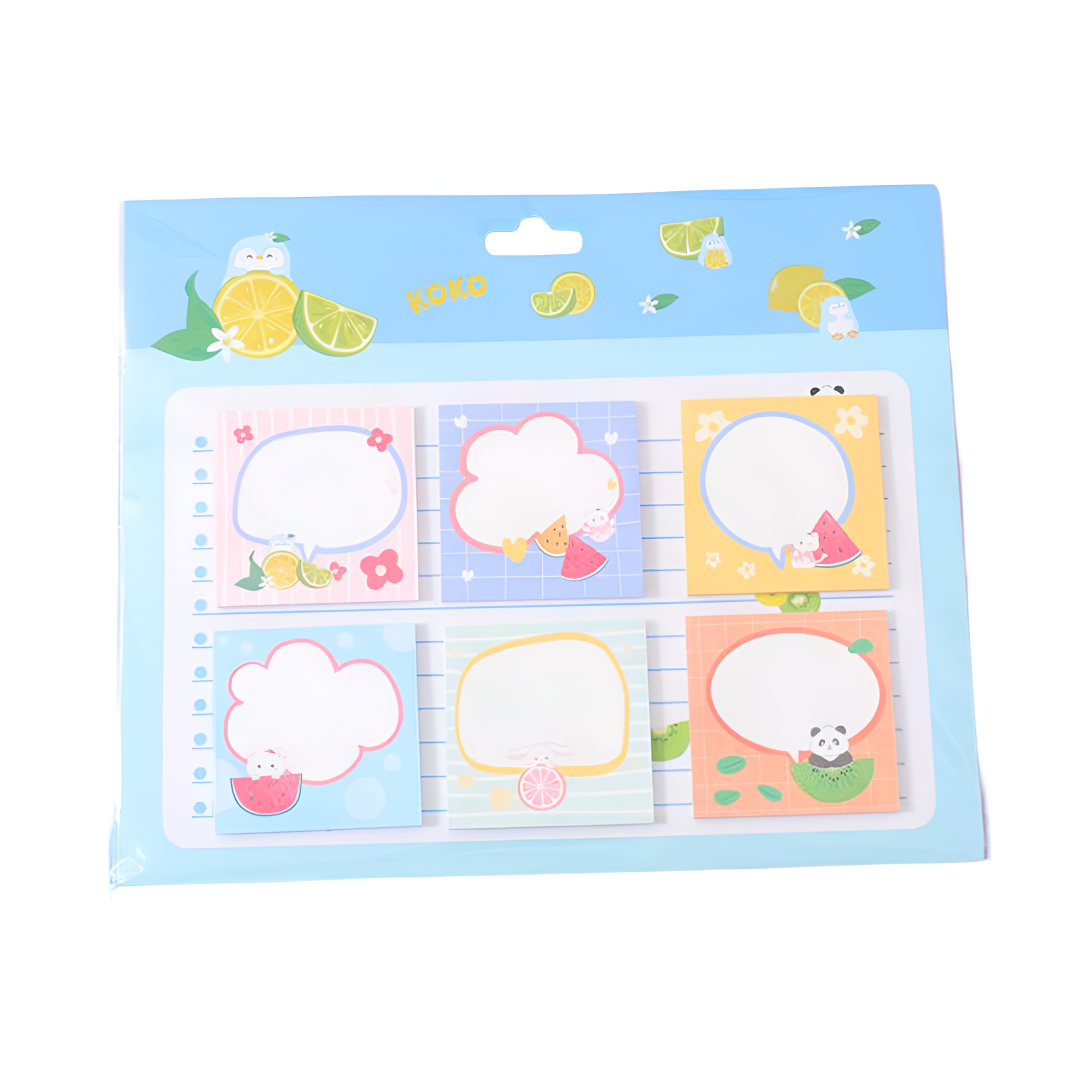 Set Notas Adhesivas Cool Fruit 140 Hojas | Oh Box