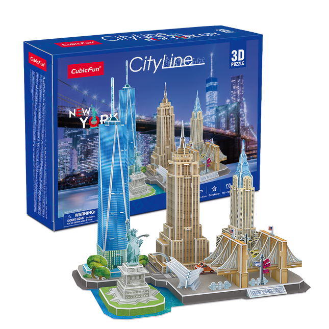 Rompecabezas 3D CubicFun City Line Nueva York