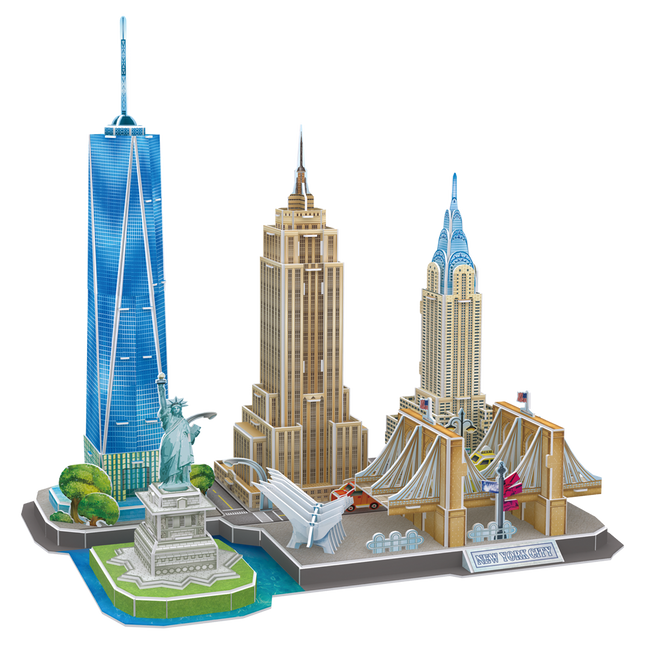 Rompecabezas 3D CubicFun City Line Nueva York