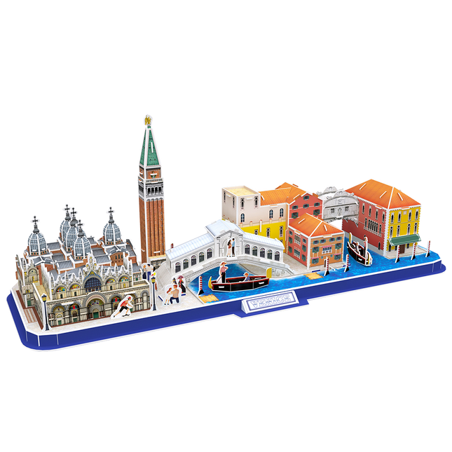 Rompecabezas 3D CubicFun City Line Venecia