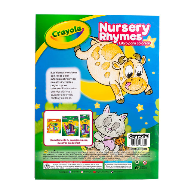 Libro para Colorear Crayola – Nursery Rhymes