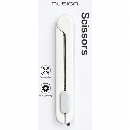 Tijeras Retráctiles Nusign Portables 11.5 cm Blanco
