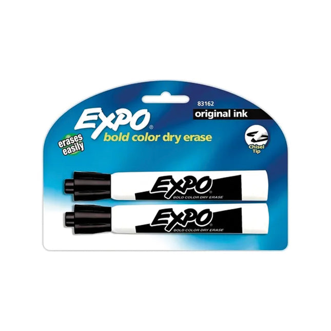 Marcador Borrable Negro x2 Expo